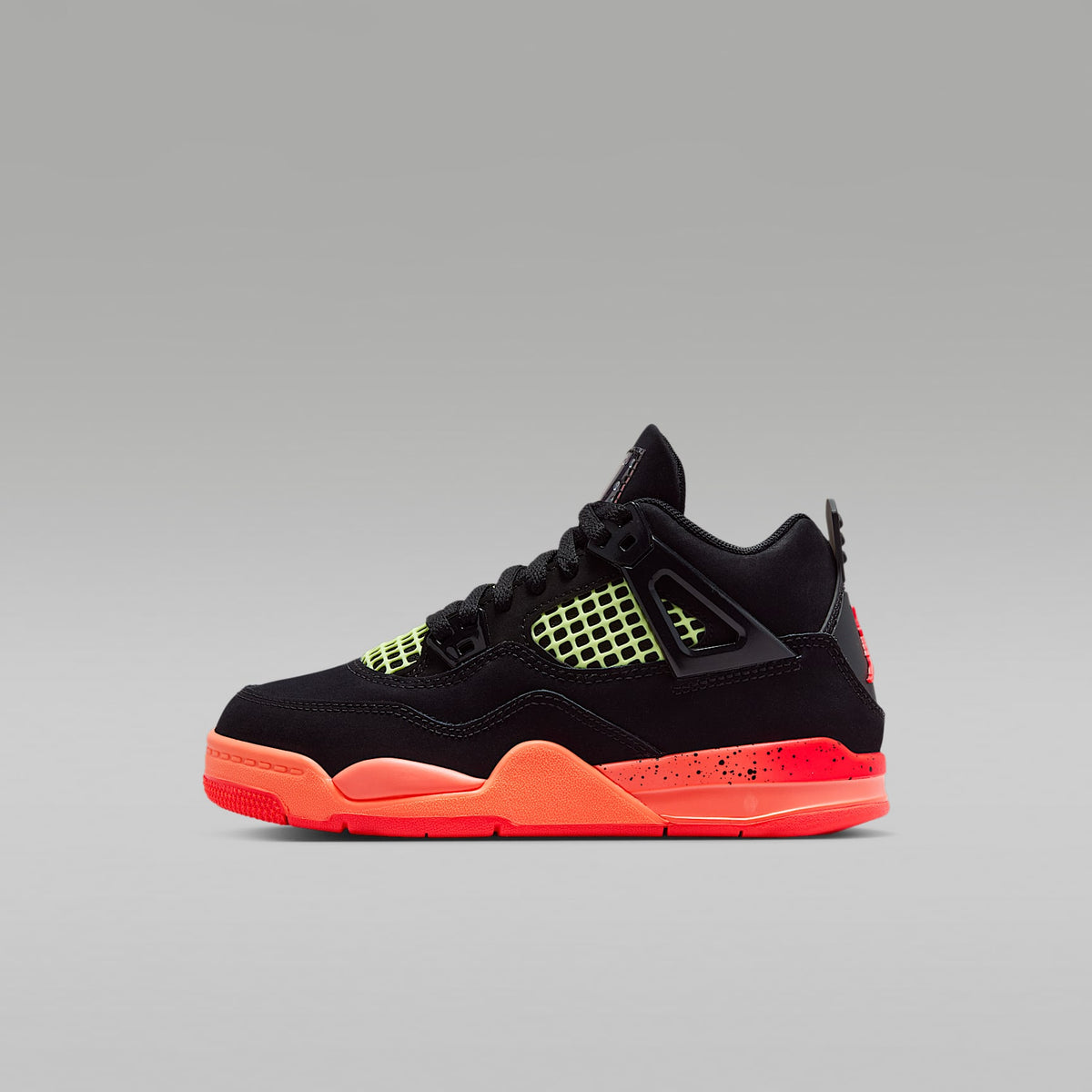 Jordan 4 Retro – Negro/Mango brillante/Voltio ligero/Infrarrojo 23 – vista 1