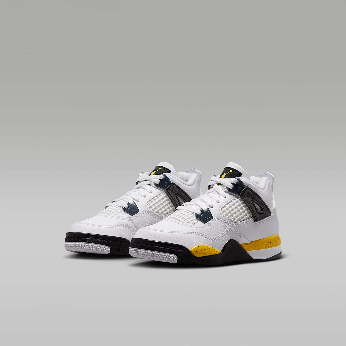 Jordan 4 Retro "Tour Yellow" – Blanco/Gris azul oscuro/Negro/Amarillo tour – vista 5