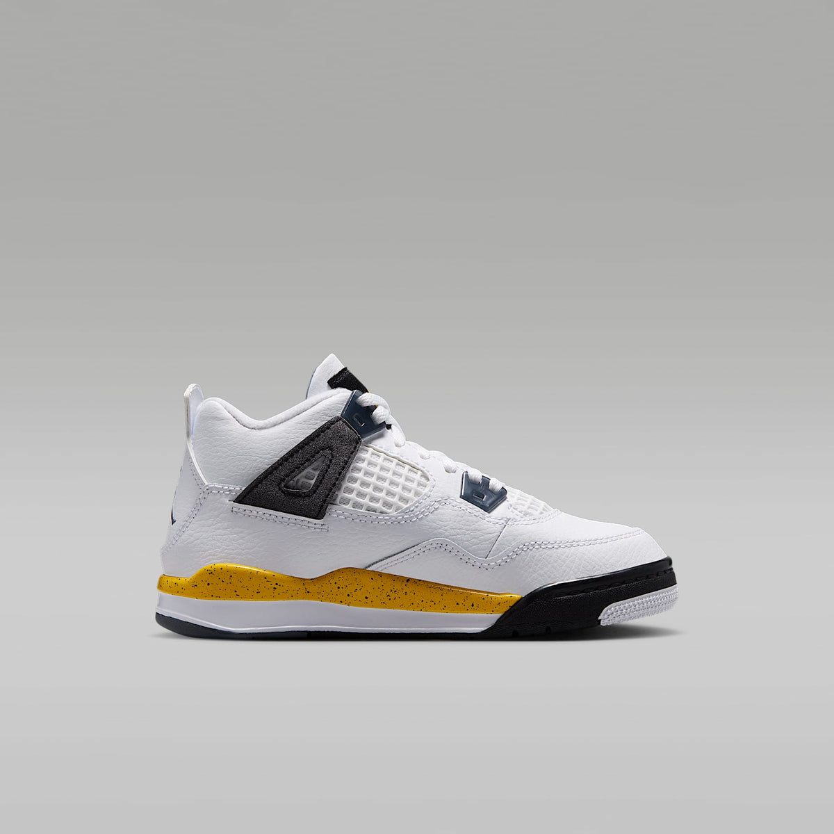 Jordan 4 Retro "Tour Yellow" – Blanco/Gris azul oscuro/Negro/Amarillo tour – vista 3