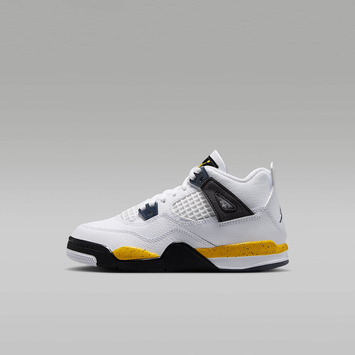 Jordan 4 Retro "Tour Yellow" – Blanco/Gris azul oscuro/Negro/Amarillo tour – vista 1