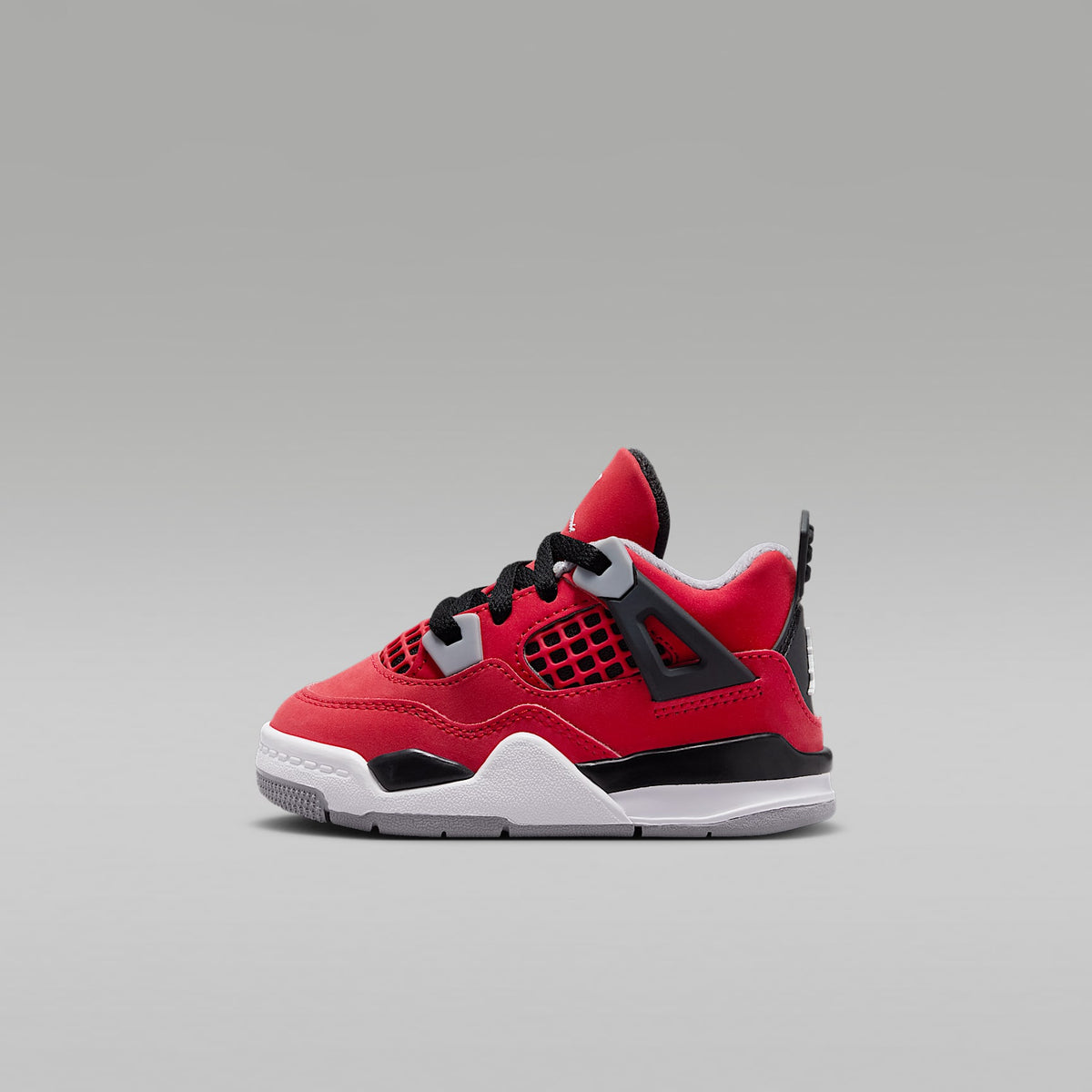 Jordan 4 "Toro" – Rojo pasión/Negro/Gris cemento/Blanco – vista 1