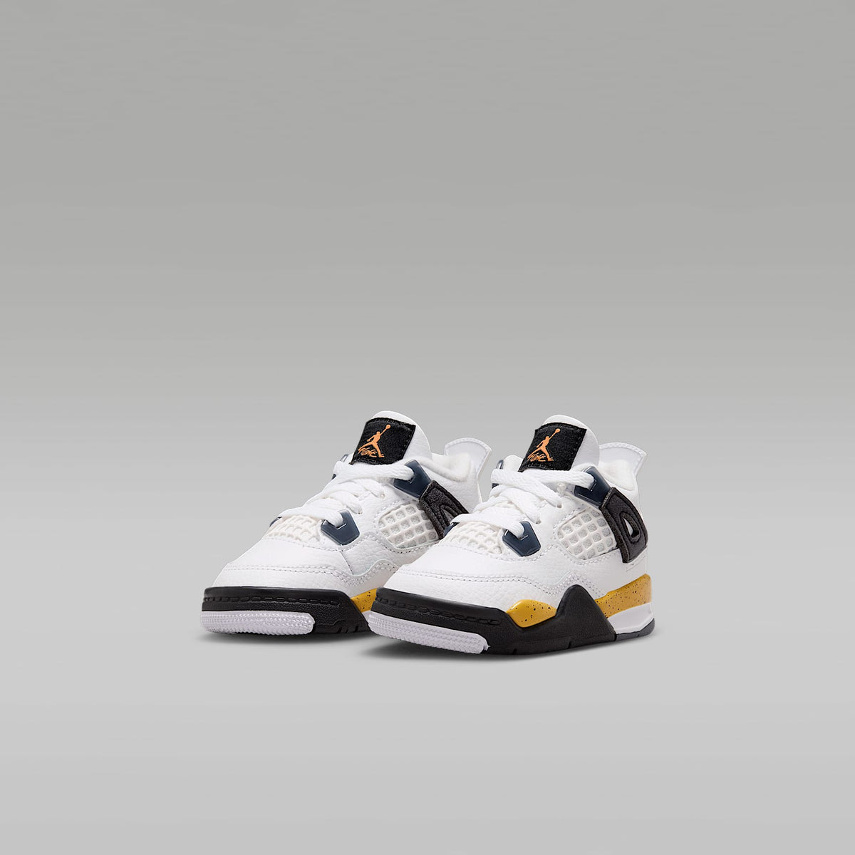 Jordan 4 Retro "Tour Yellow" – Blanco/Gris azul oscuro/Negro/Amarillo tour – vista 5