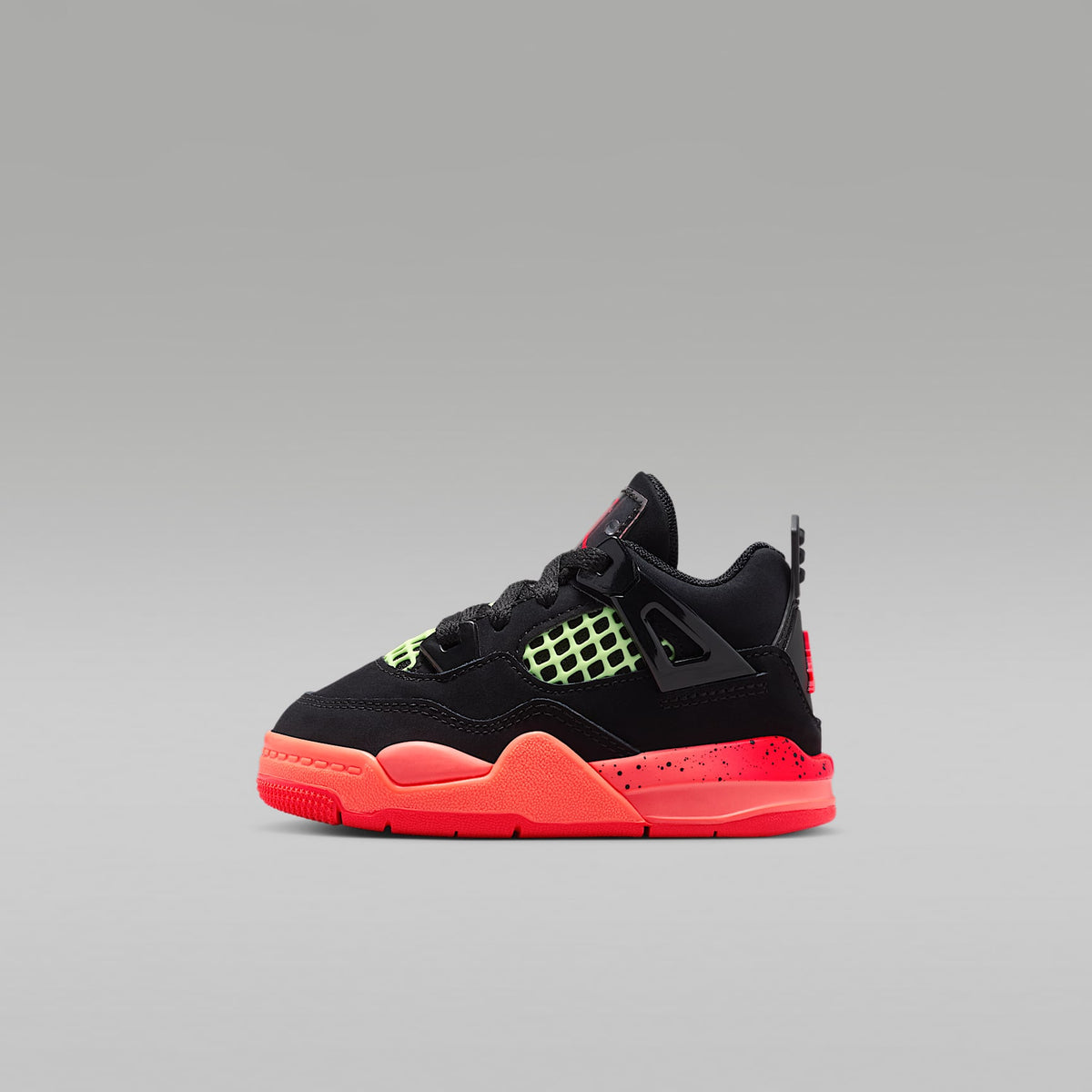 Jordan 4 Retro – Negro/Mango brillante/Voltio ligero/Infrarrojo 23 – vista 1