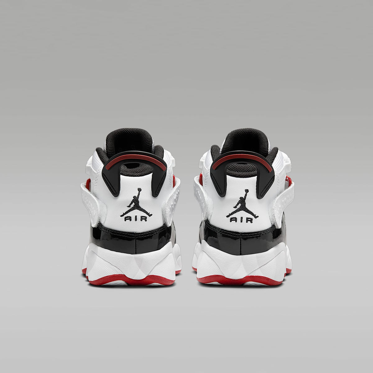 Jordan 6 Rings – Blanco/Rojo universitario/Negro – vista 6