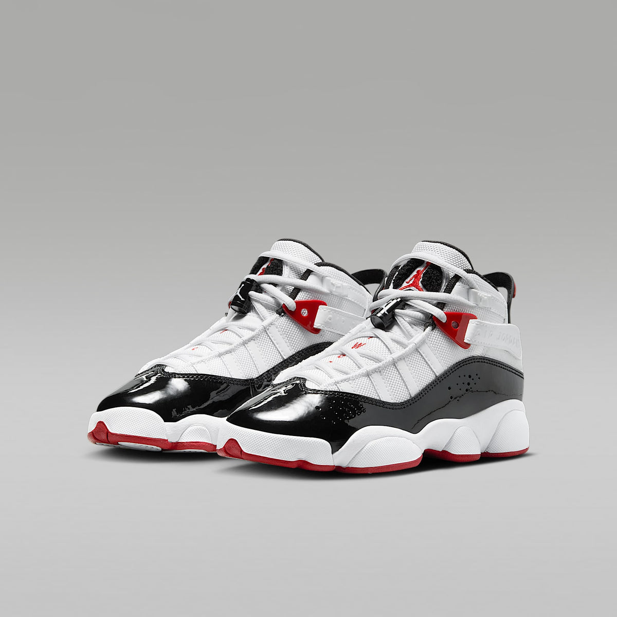 Jordan 6 Rings – Blanco/Rojo universitario/Negro – vista 5