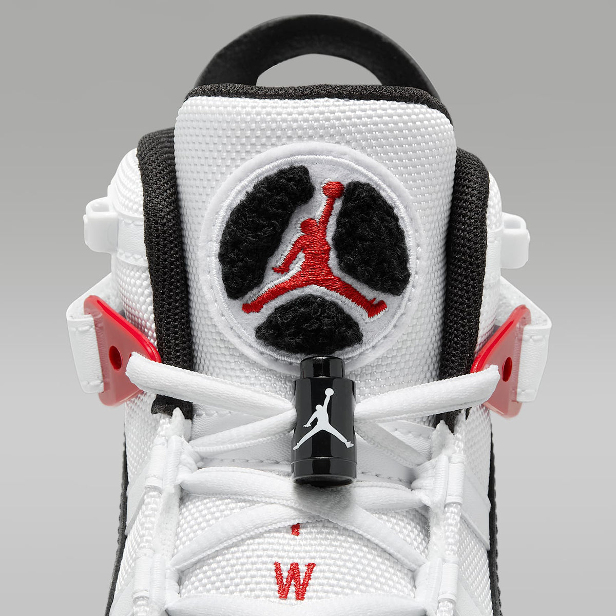 Jordan 6 Rings – Blanco/Rojo universitario/Negro – vista 9