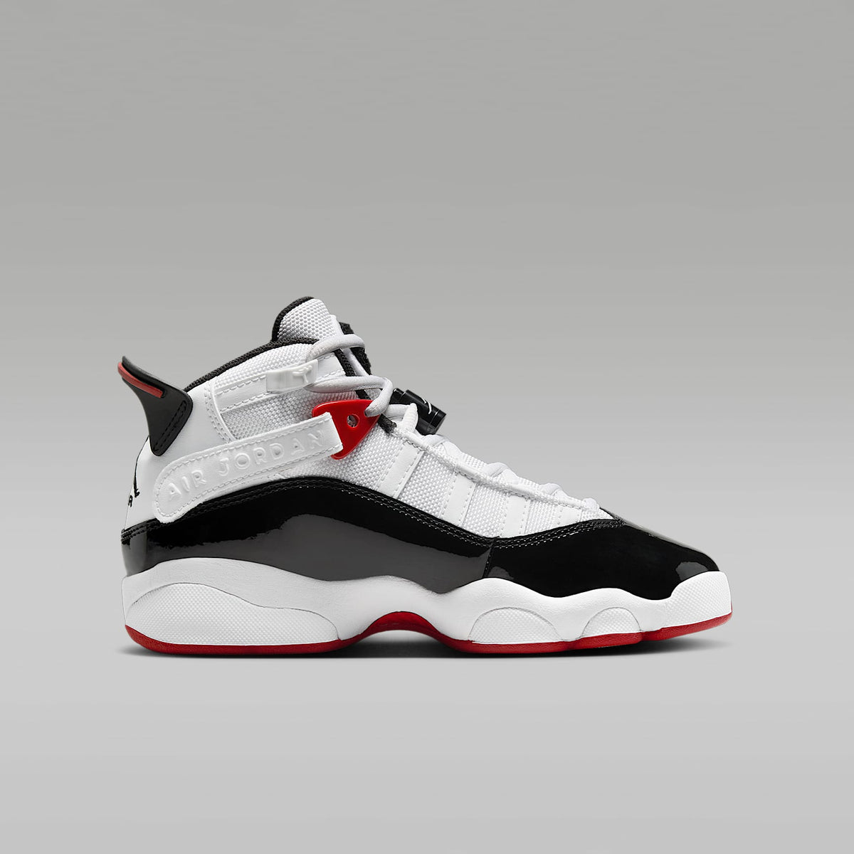 Jordan 6 Rings – Blanco/Rojo universitario/Negro – vista 3