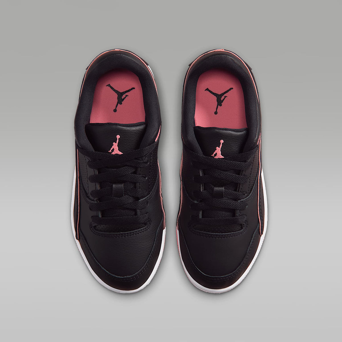 Jordan Flight Court – Negro/Blanco/Rosa mirada – vista 4