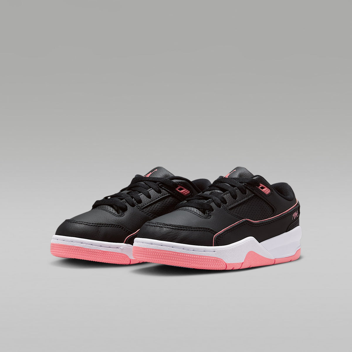 Jordan Flight Court – Negro/Blanco/Rosa mirada – vista 5