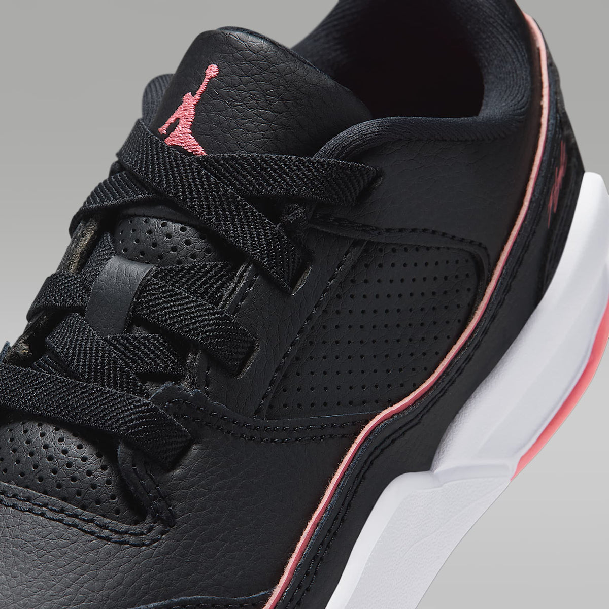 Jordan Flight Court – Negro/Blanco/Rosa mirada – vista 7