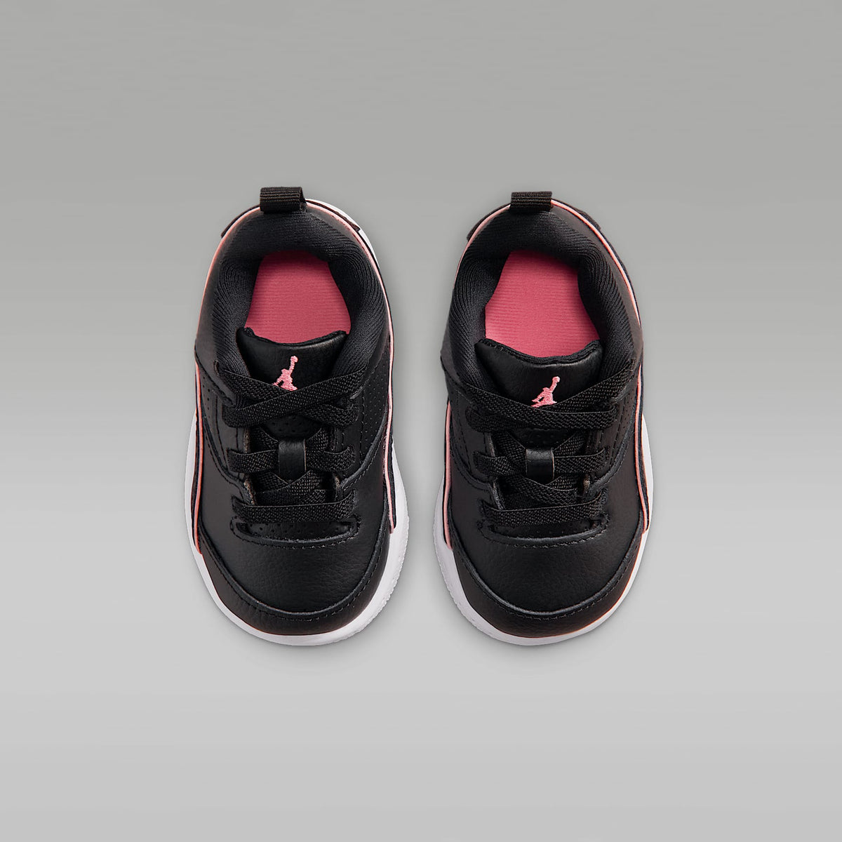 Jordan Flight Court – Negro/Blanco/Rosa mirada – vista 4
