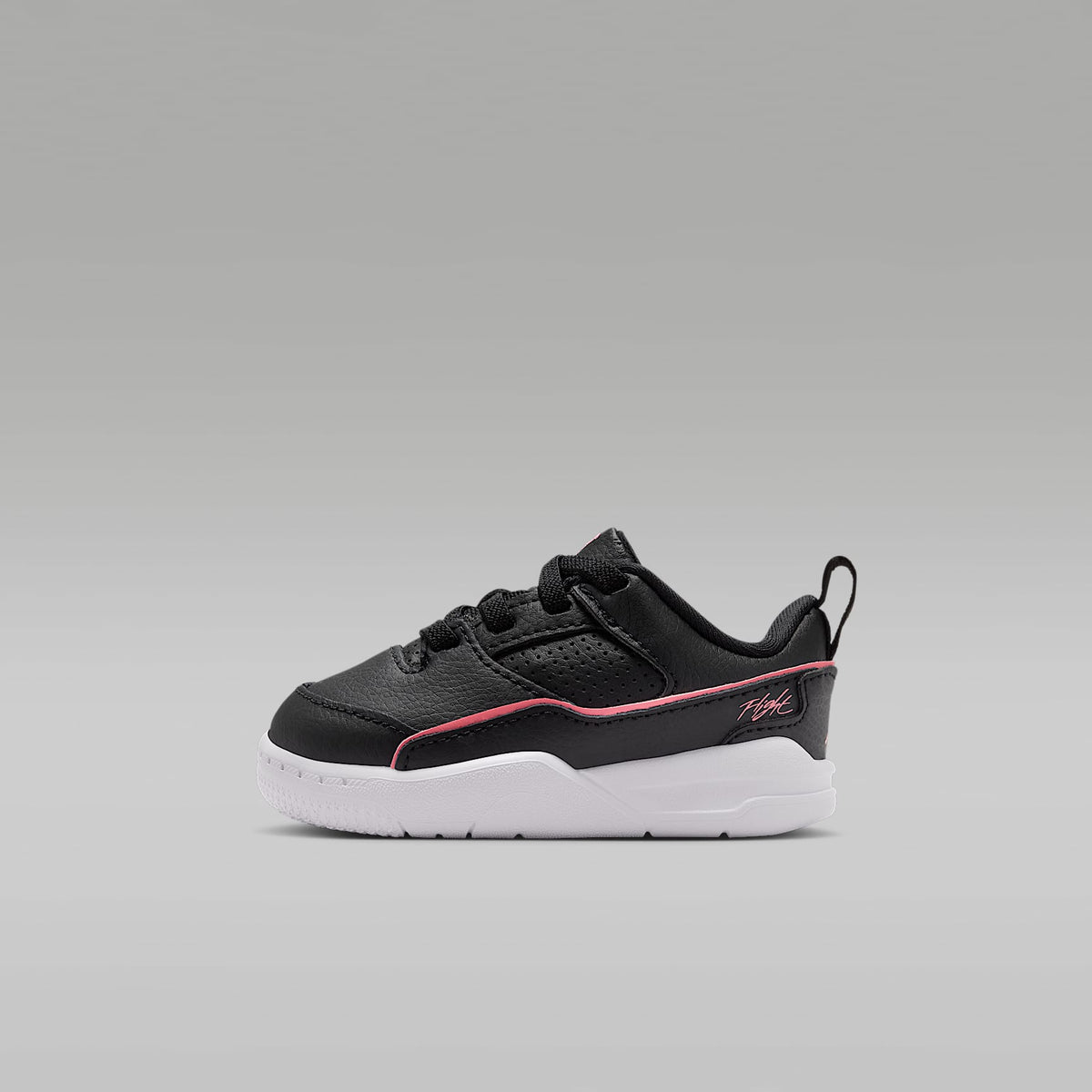 Jordan Flight Court – Negro/Blanco/Rosa mirada – vista 1