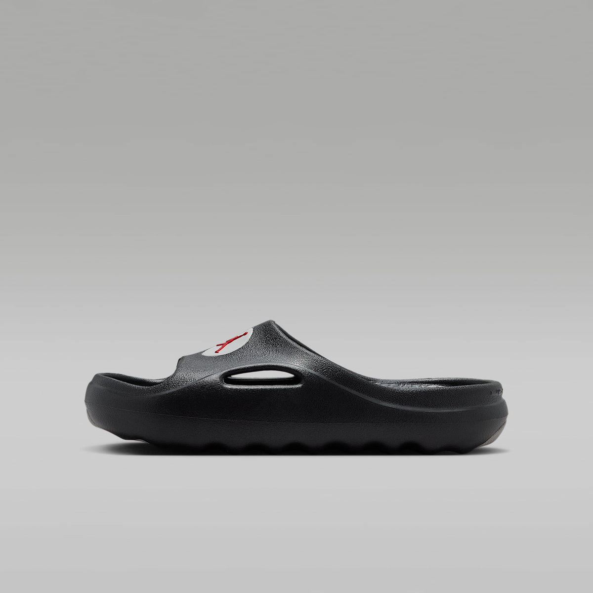 Jordan Hydrip – Negro/Gris tecnológico/Rojo universitario – vista 2