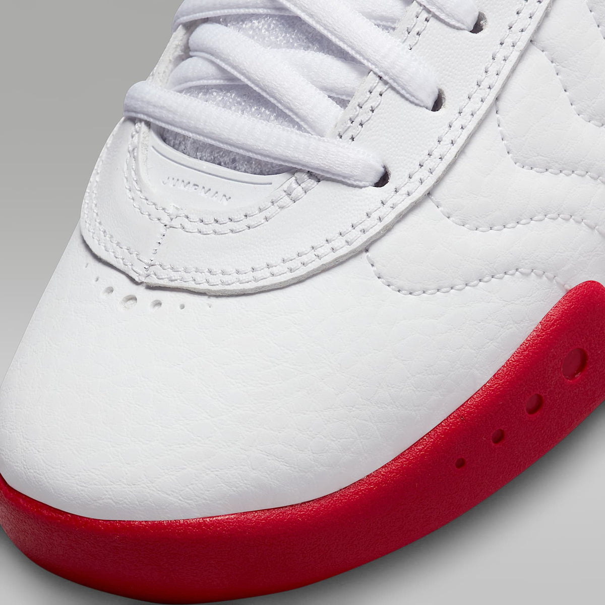 Jordan Jumpman Pro – Blanco/Rojo genuino/Plata metalizado/Negro – vista 7