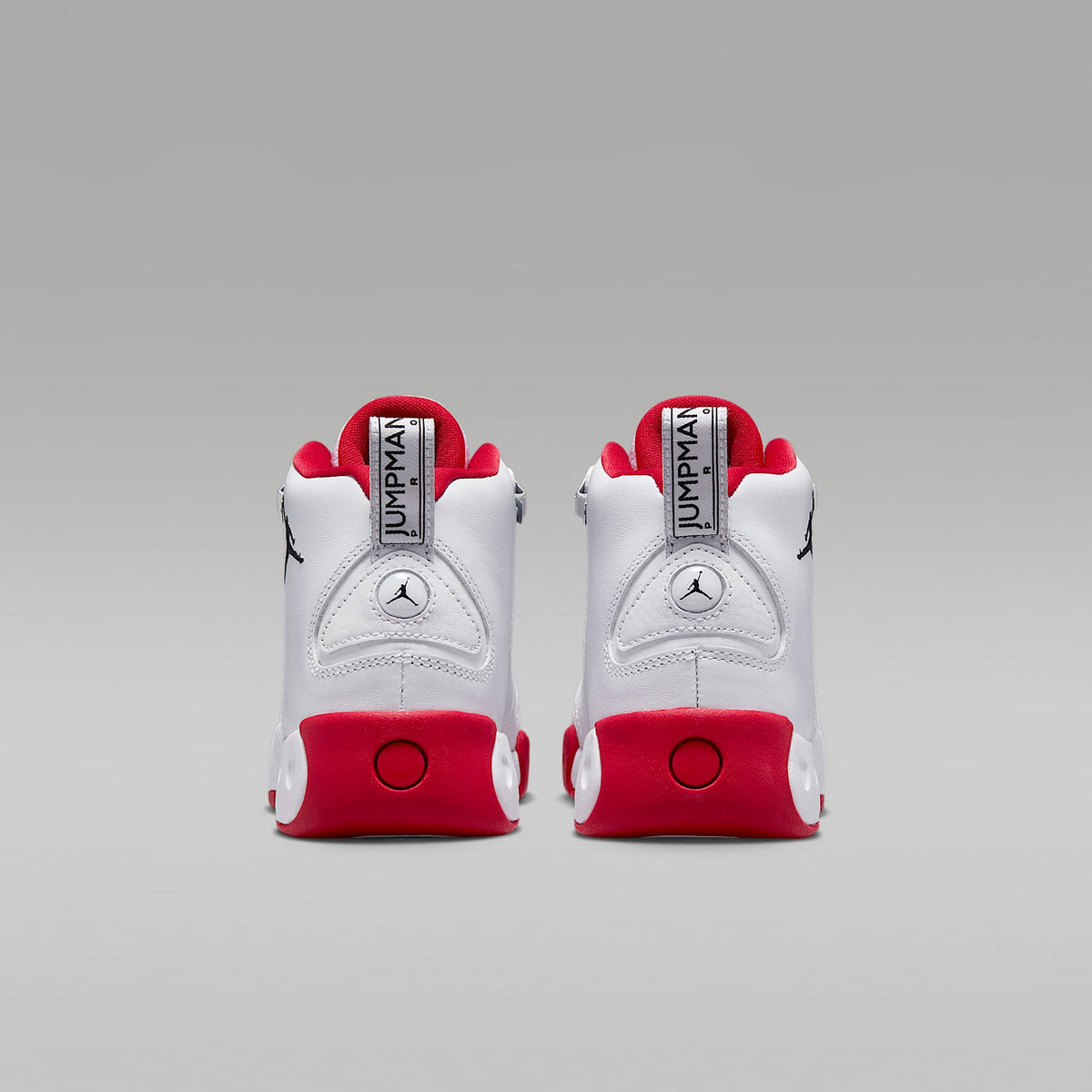 Jordan Jumpman Pro – Blanco/Rojo genuino/Plata metalizado/Negro – vista 6