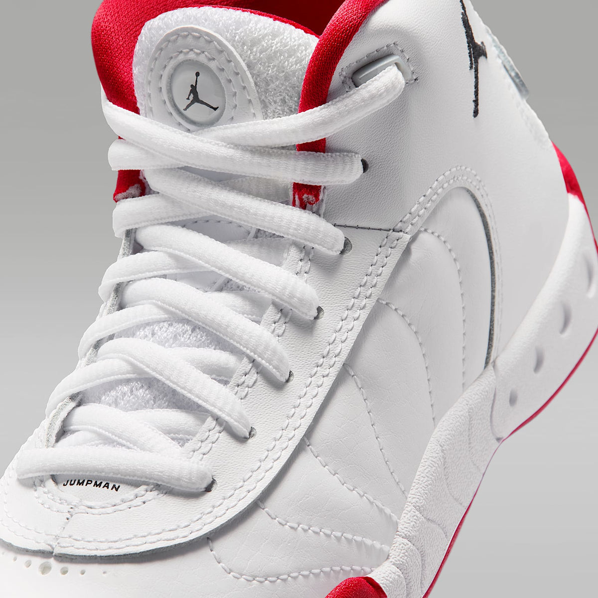 Jordan Jumpman Pro – Blanco/Rojo genuino/Plata metalizado/Negro – vista 7