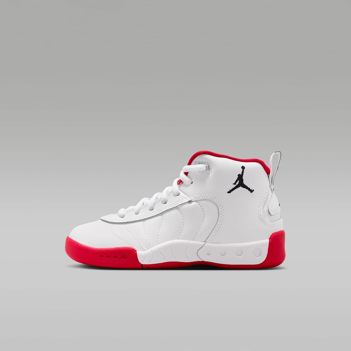 Jordan Jumpman Pro – Blanco/Rojo genuino/Plata metalizado/Negro – vista 1