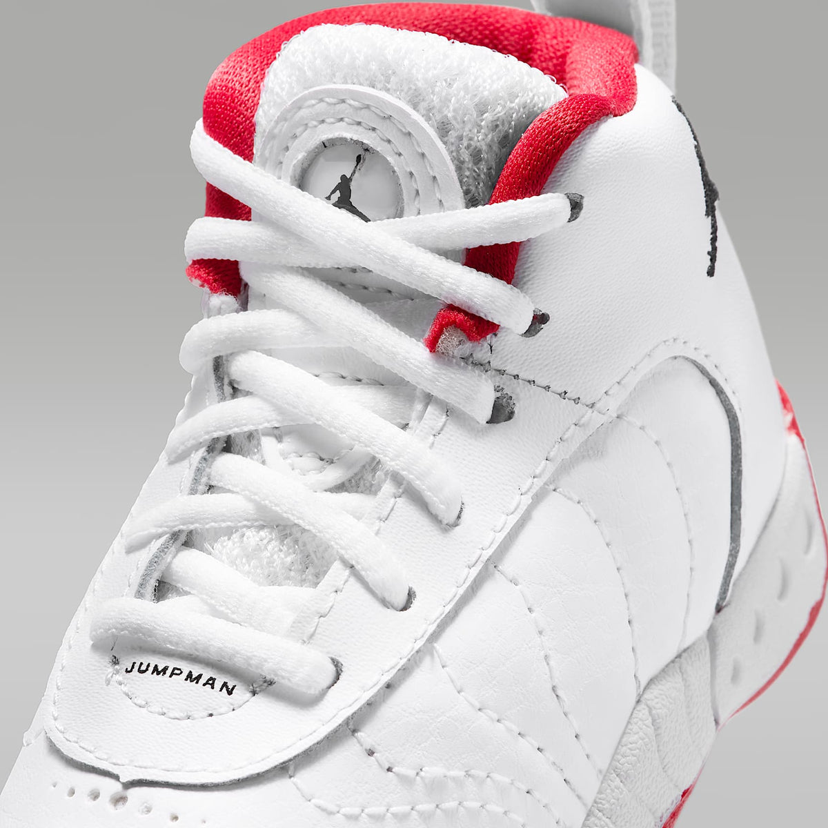 Jordan Jumpman Pro – Blanco/Rojo genuino/Plata metalizado/Negro – vista 7
