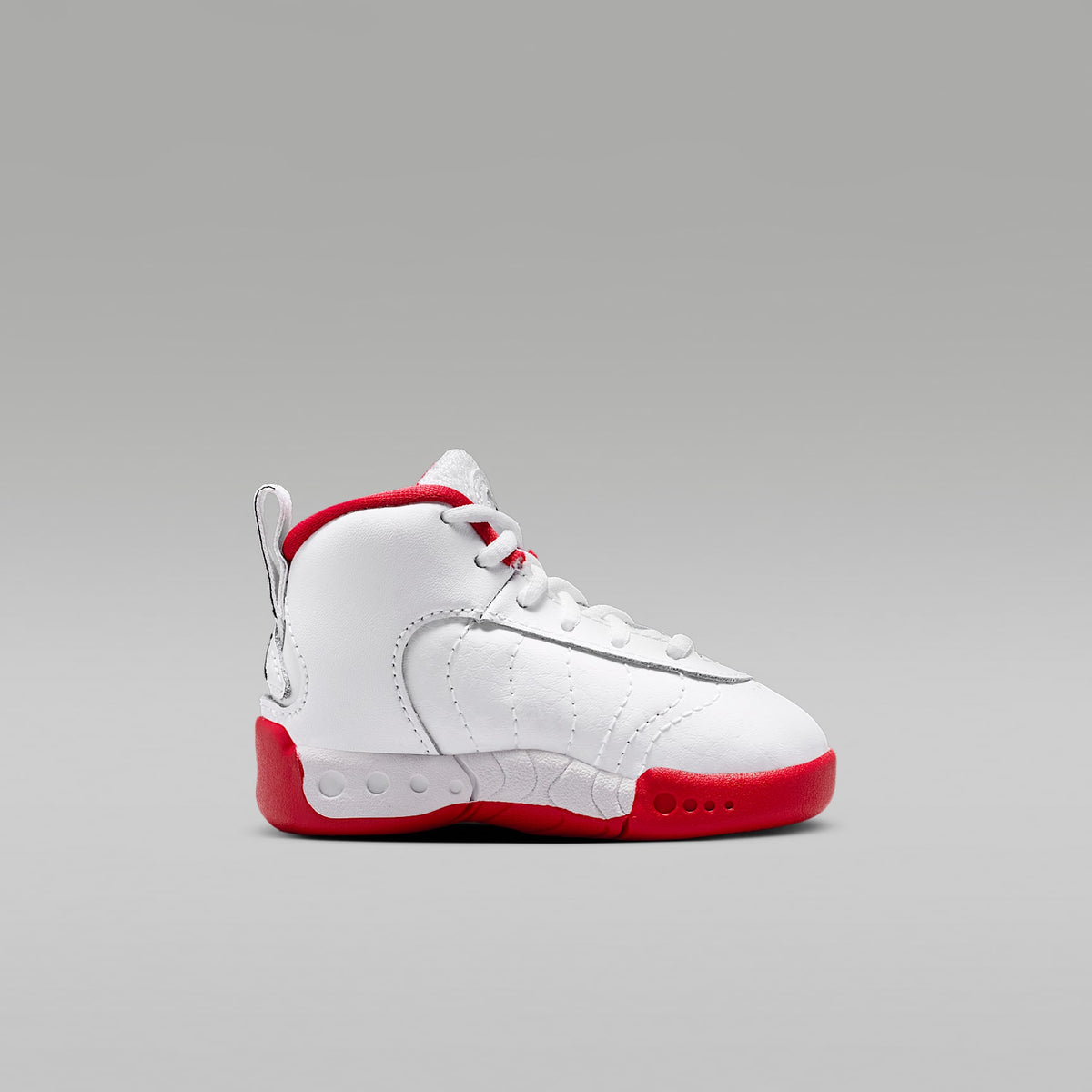 Jordan Jumpman Pro – Blanco/Rojo genuino/Plata metalizado/Negro – vista 3