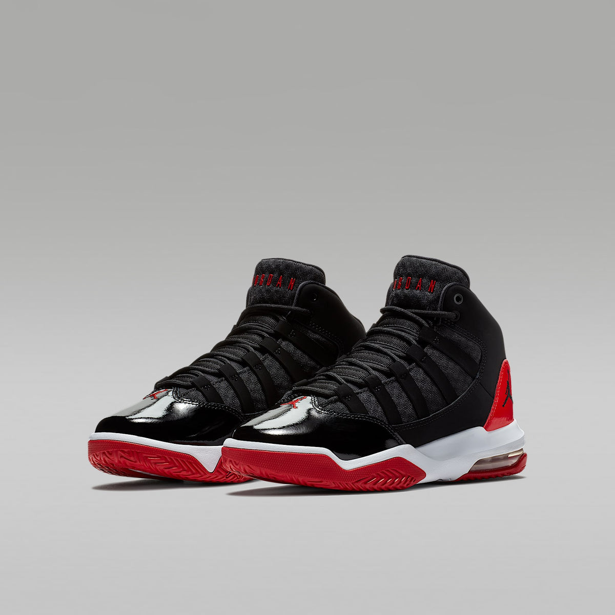 Jordan Max Aura – Negro/Rojo gimnasio/Blanco/Negro – vista 5