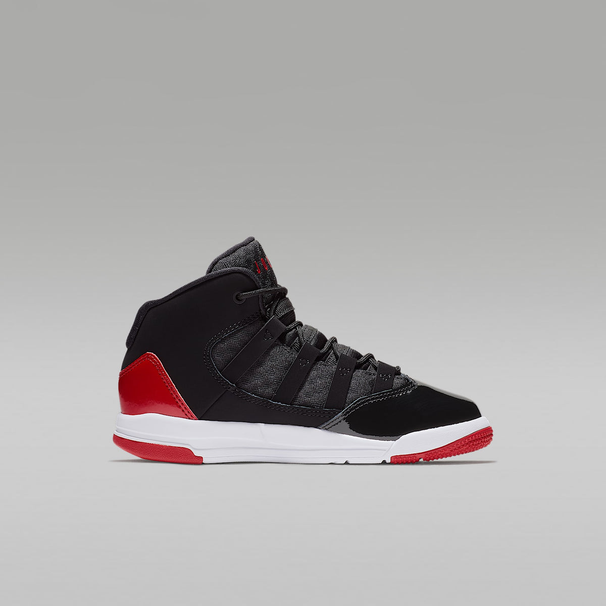 Jordan Max Aura – Negro/Rojo gimnasio/Blanco/Negro – vista 3