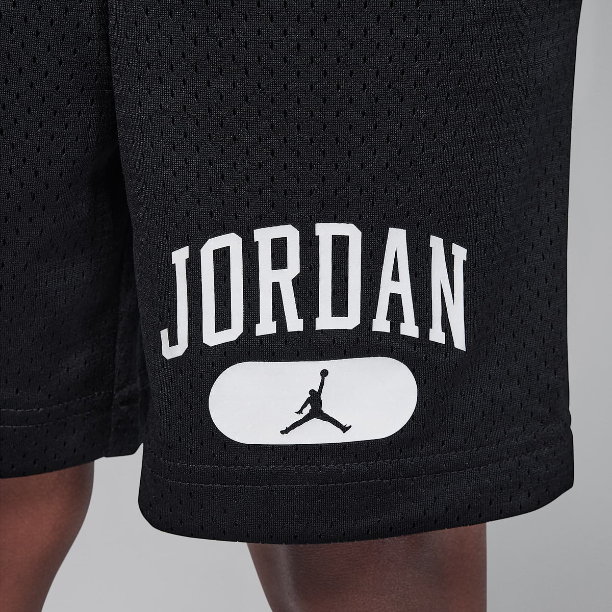 Shorts de educación física de malla para niños talla pequeña Jordan – Negro – vista 6