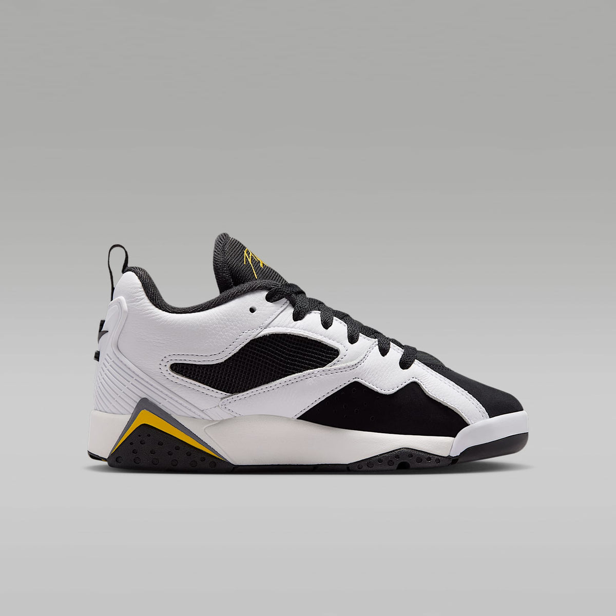 Air Jordan MVP 92 – Blanco/Negro/Gris azul oscuro/Amarillo tour – vista 3