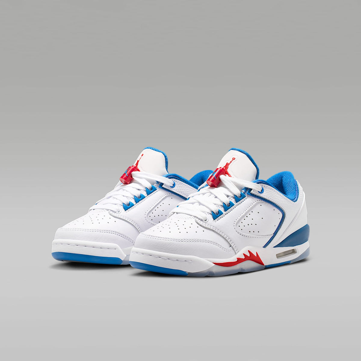 Air Jordan Sixty Plus Low – Blanco/Azul genuino/Rojo universitario – vista 5