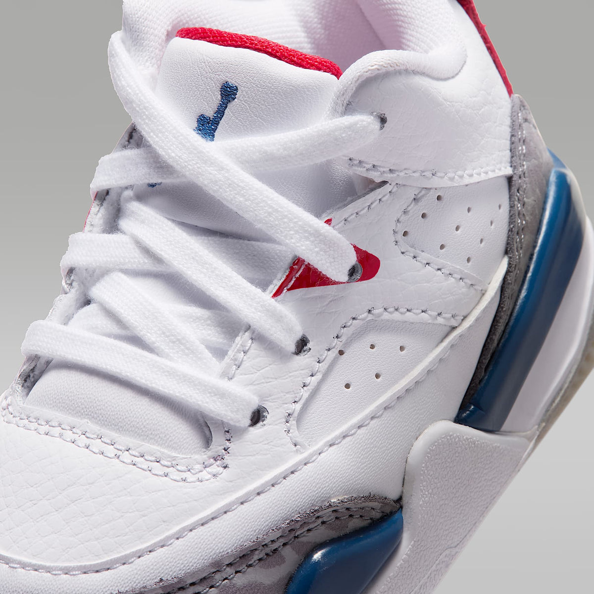 Jordan Son of Mars – Blanco/Rojo universitario/Gris humo claro/Azul genuino – vista 7