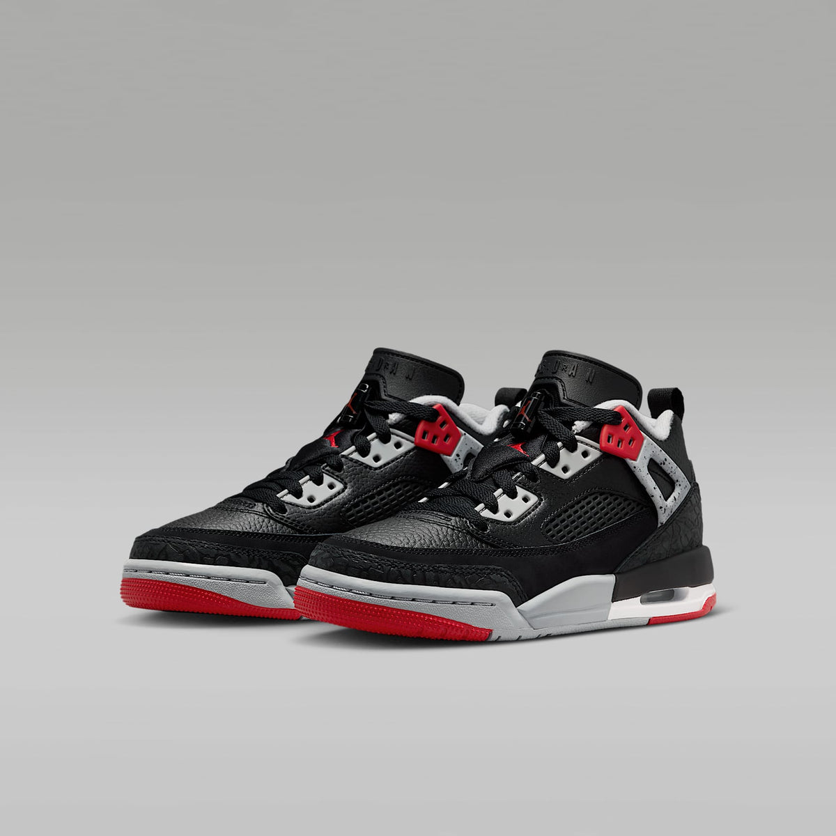 Jordan Spizike Low – Negro/Gris lobo/Blanco/Rojo gimnasio – vista 5