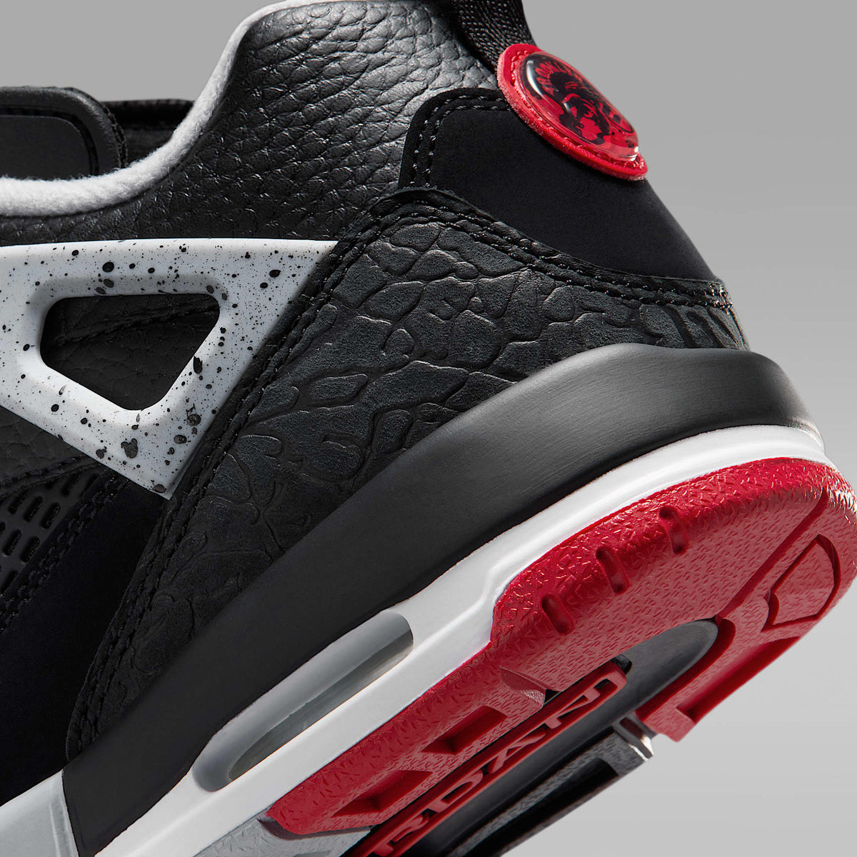 Jordan Spizike Low – Negro/Gris lobo/Blanco/Rojo gimnasio – vista 8