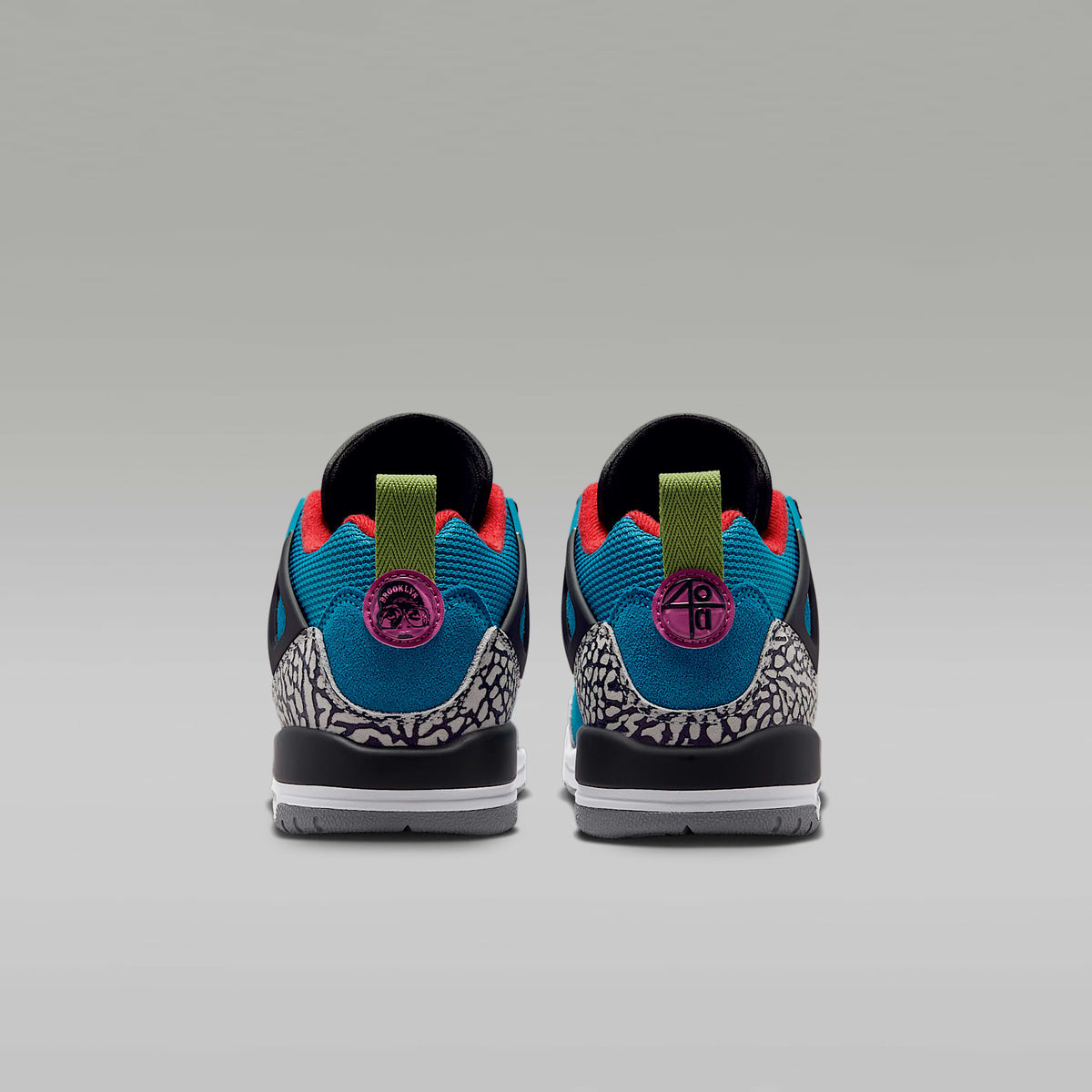 Jordan Spizike Low – Turquesa neo/Carmesí claro/Fucsia cósmico/Verde vivo – vista 6
