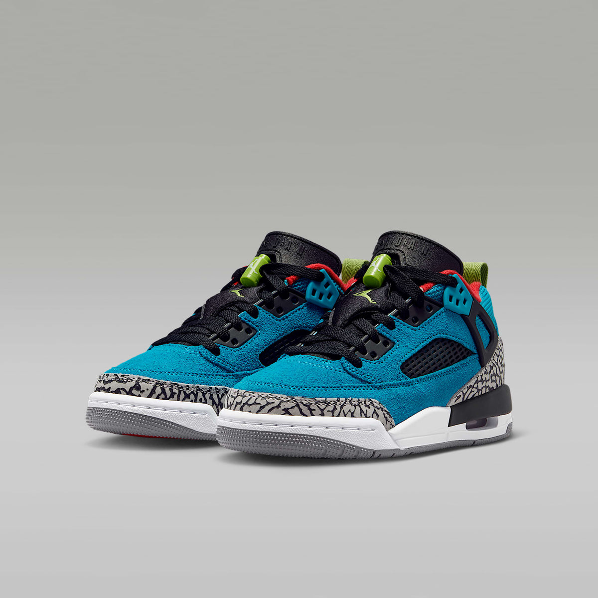 Jordan Spizike Low – Turquesa neo/Carmesí claro/Fucsia cósmico/Verde vivo – vista 5