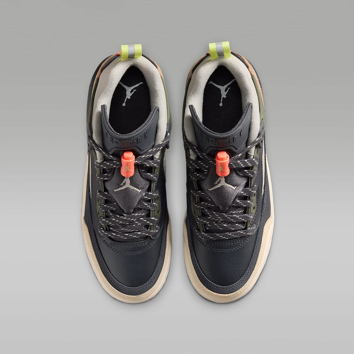 Jordan Spizike Low – Antracita/Mango salvaje claro/Caqui militar/Niebla pícea – vista 4