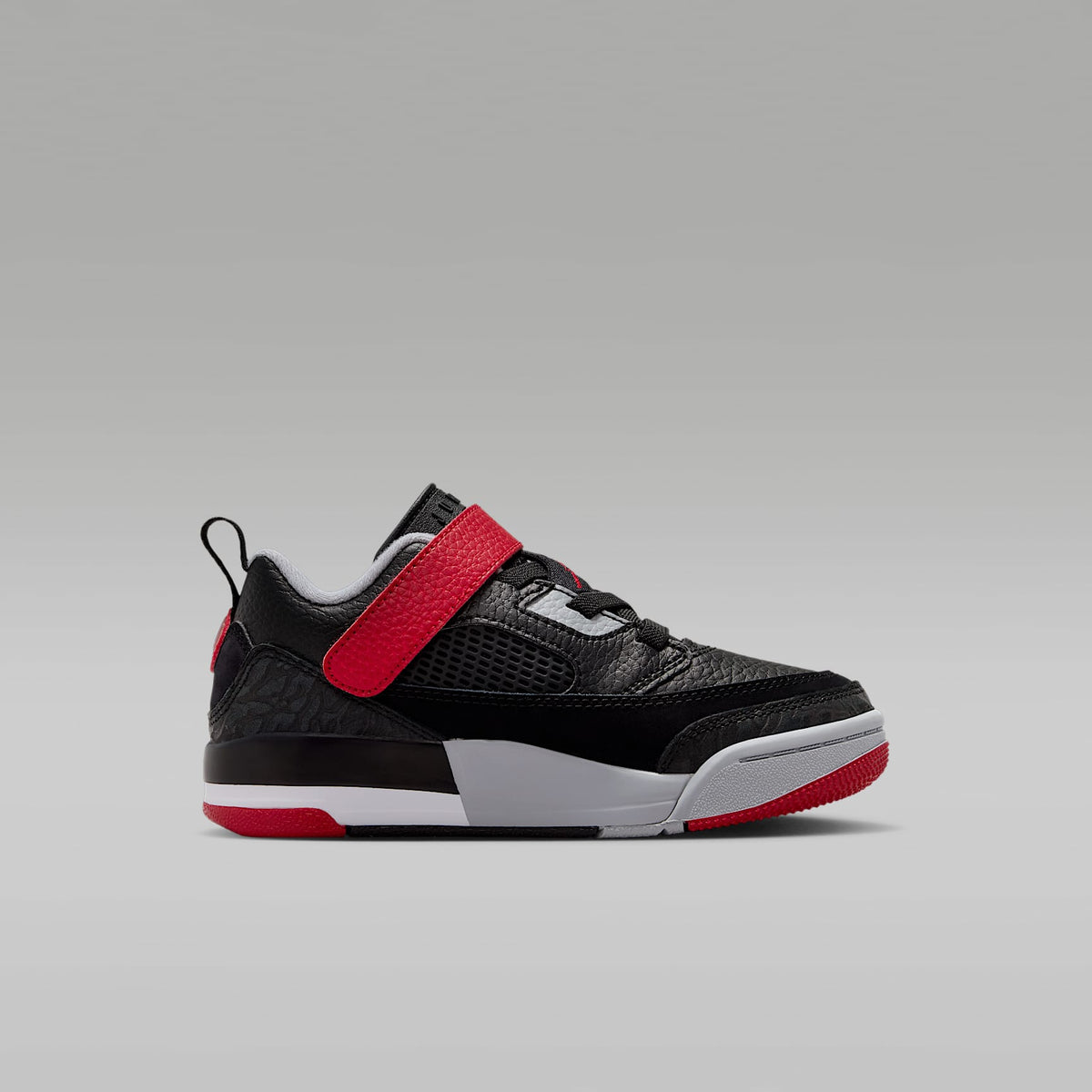 Jordan Spizike Low – Negro/Gris lobo/Blanco/Rojo gimnasio – vista 3