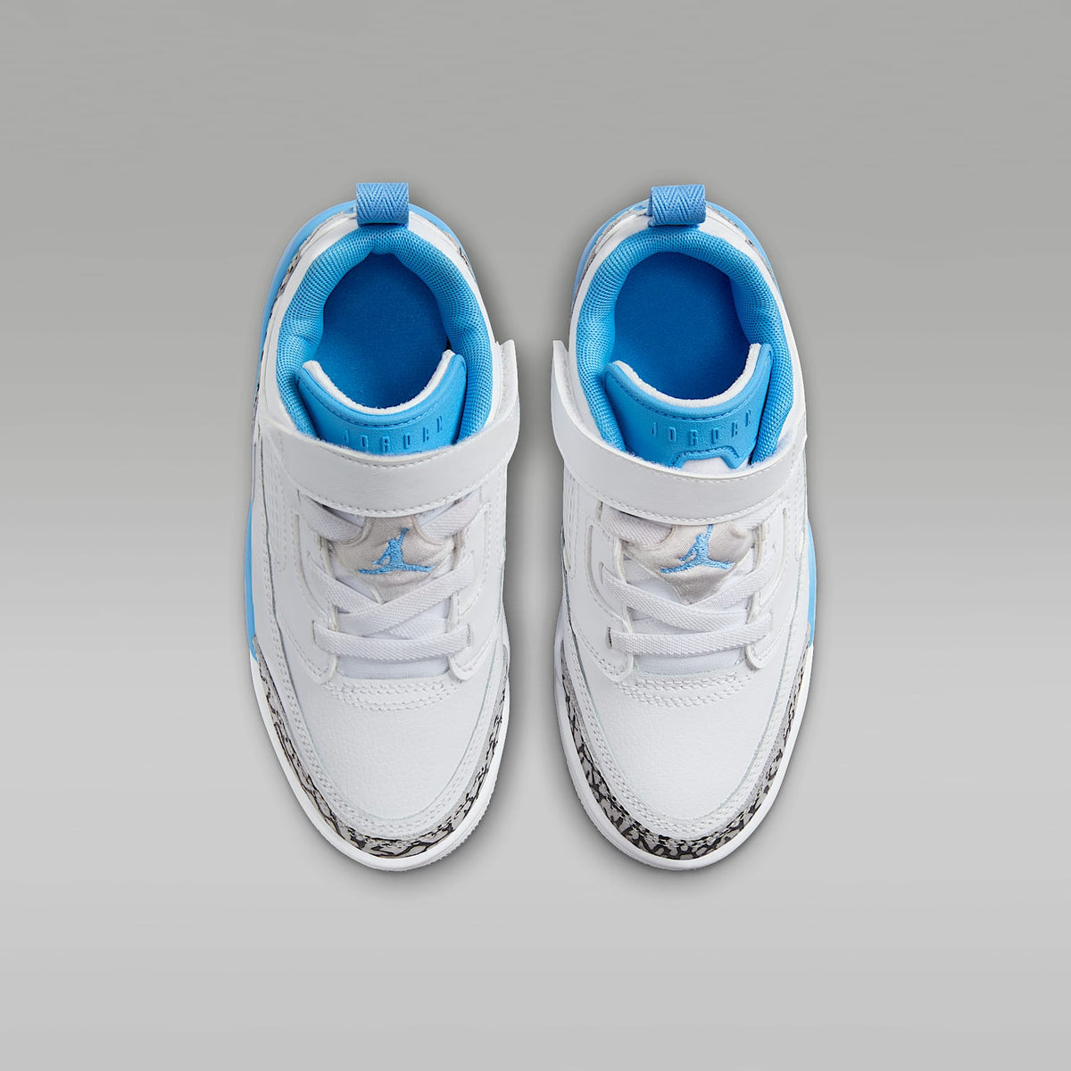 Jordan Spizike Low – Blanco/Gris lobo/Antracita/Azul universitario – vista 4