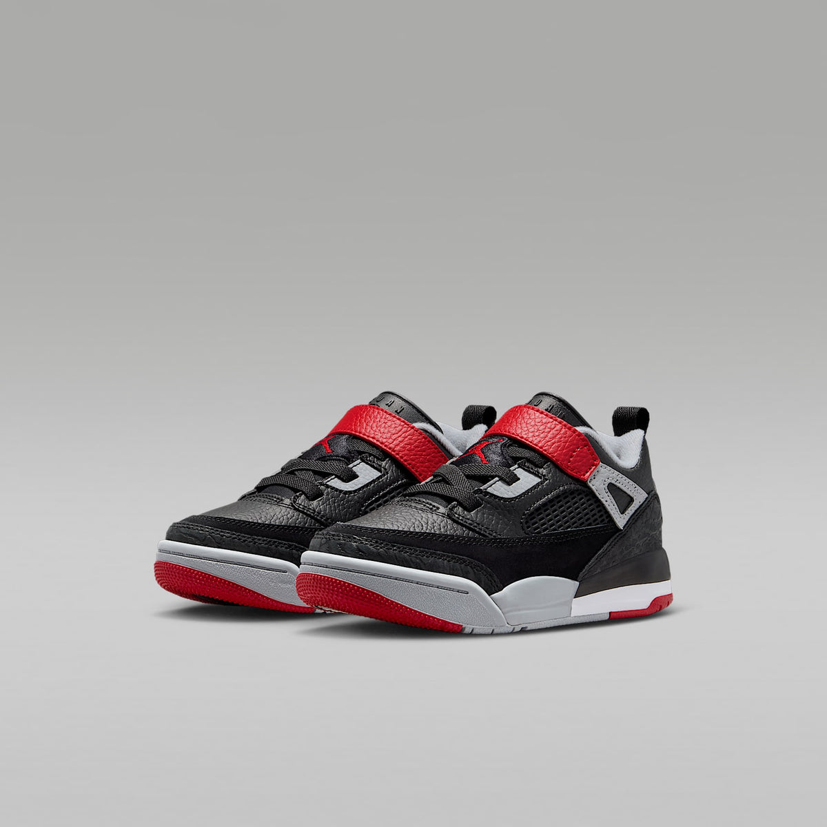 Jordan Spizike Low – Negro/Gris lobo/Blanco/Rojo gimnasio – vista 5