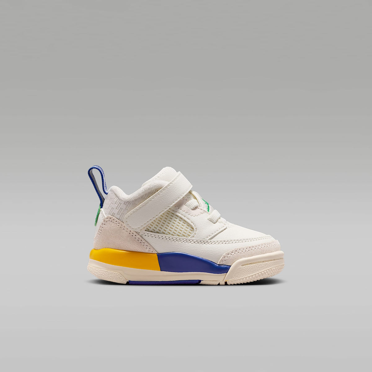 Jordan Spizike Low – Vela/Azul eléctrico/Fantasma/Verde suerte – vista 3