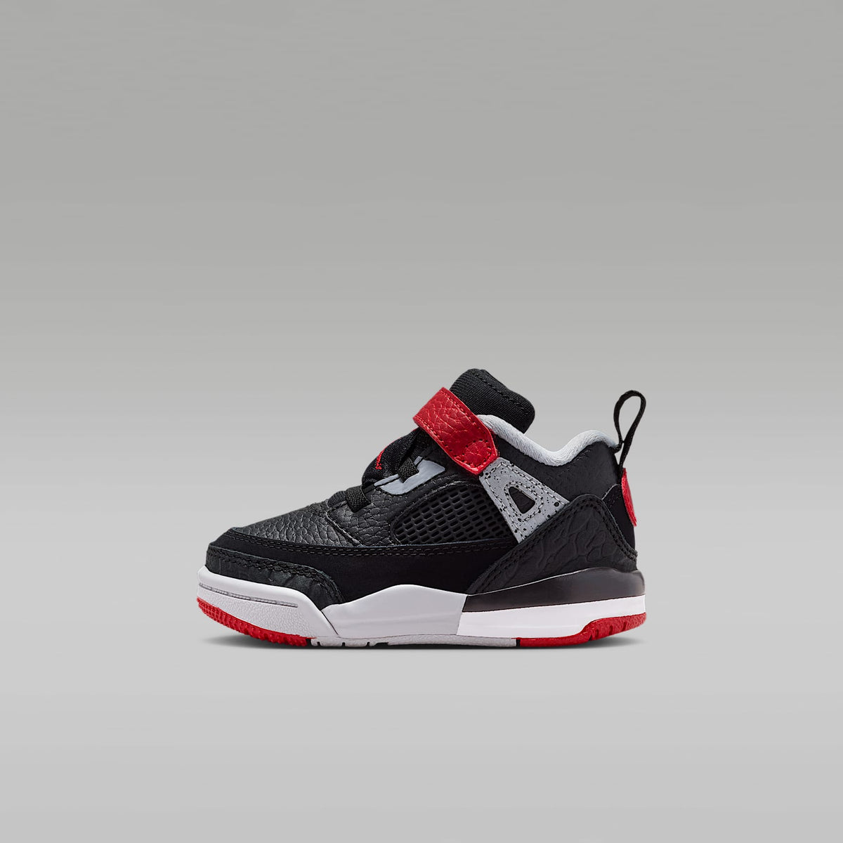 Jordan Spizike Low – Negro/Gris lobo/Blanco/Rojo gimnasio – vista 1