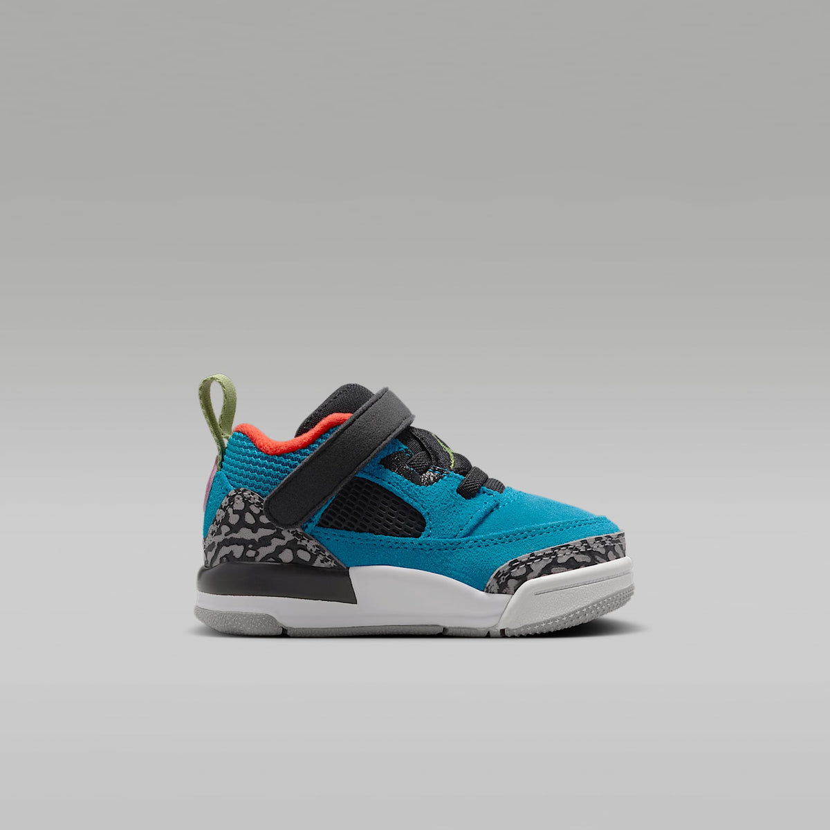 Jordan Spizike Low – Turquesa neo/Carmesí claro/Fucsia cósmico/Verde vivo – vista 3