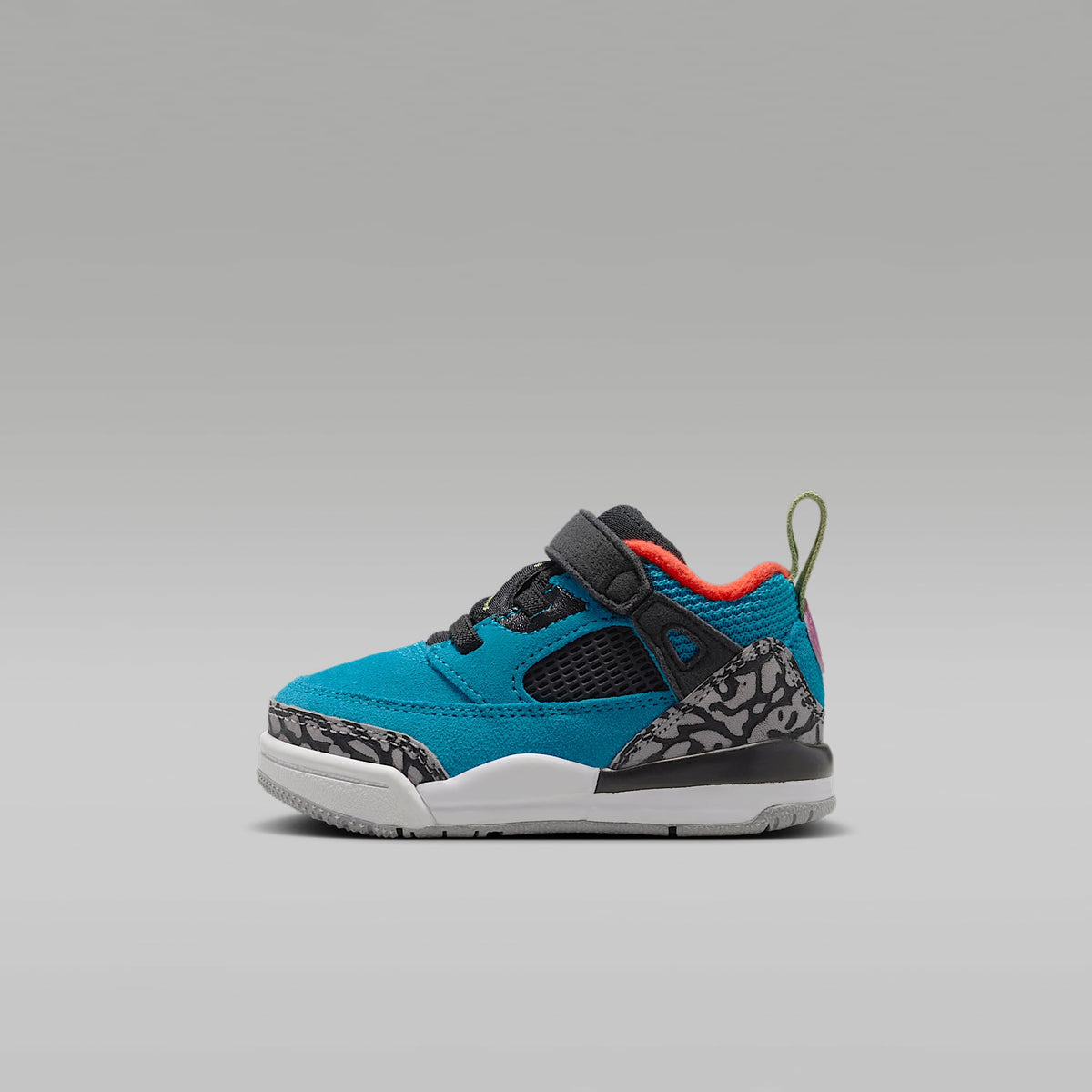 Jordan Spizike Low – Turquesa neo/Carmesí claro/Fucsia cósmico/Verde vivo – vista 1