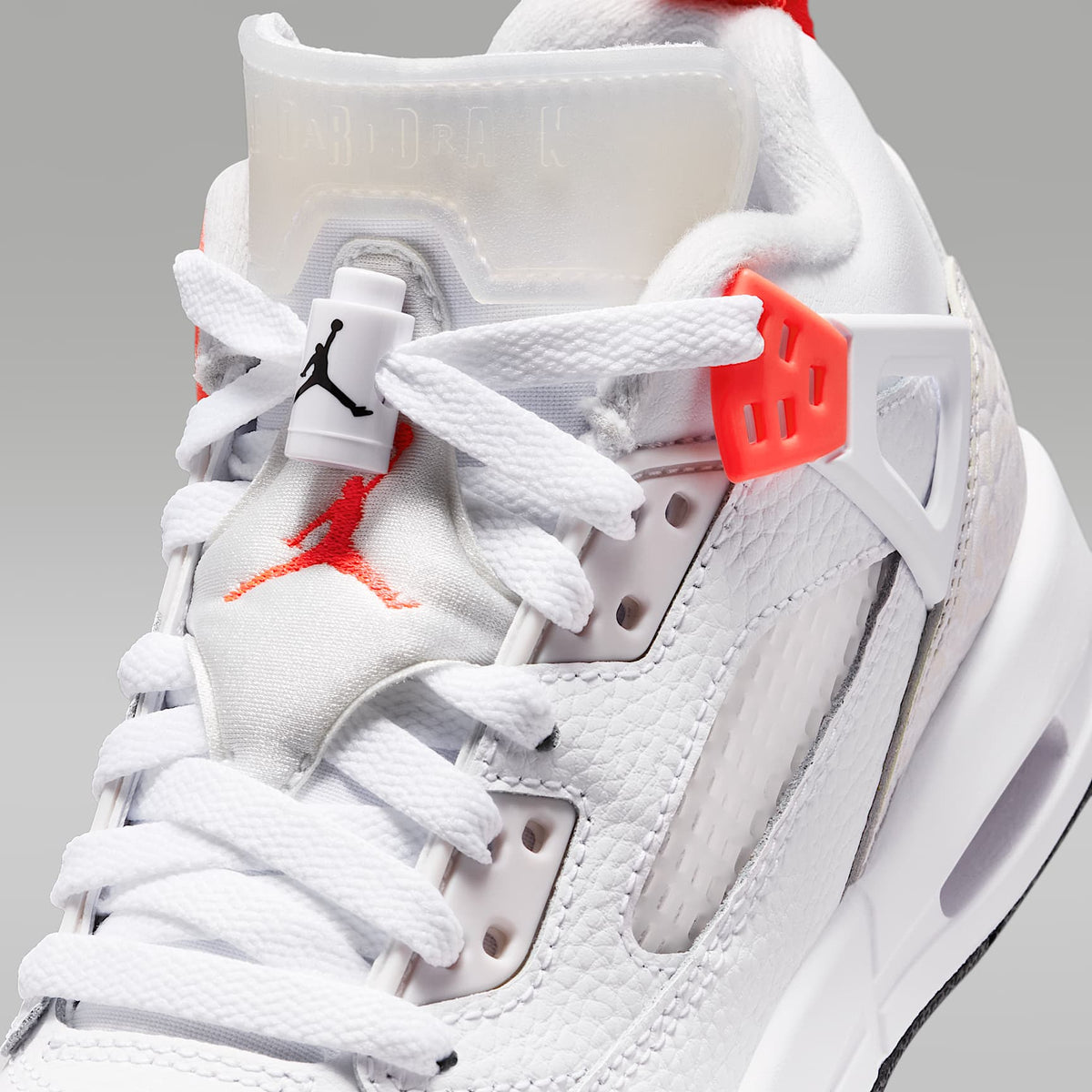 Jordan Spizike Low – Blanco/Gris vasto/Negro/Carmesí brillante – vista 7