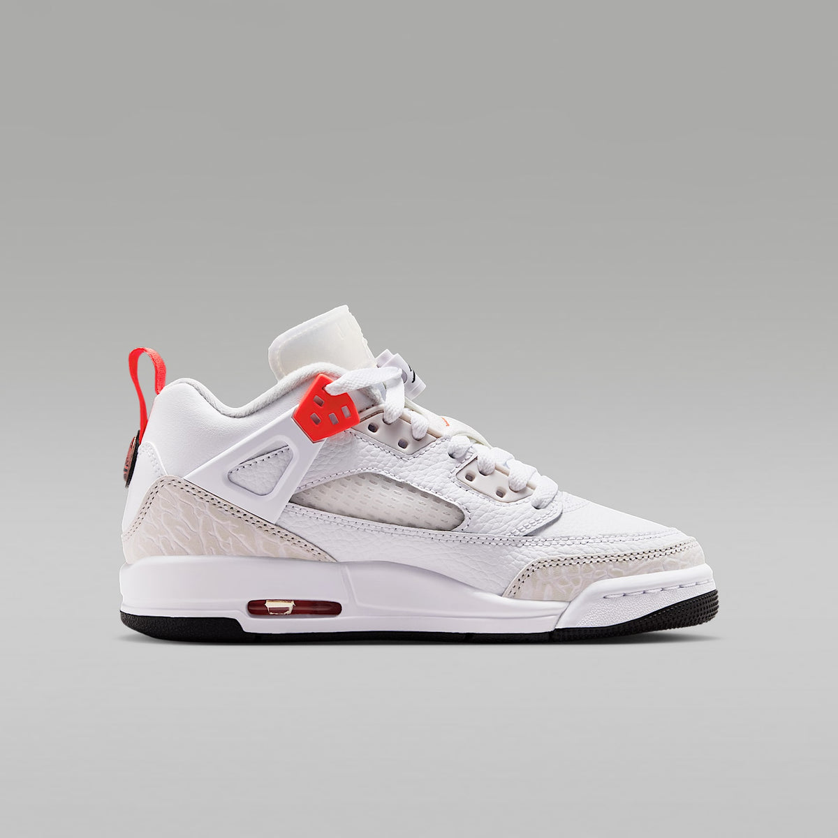 Jordan Spizike Low – Blanco/Gris vasto/Negro/Carmesí brillante – vista 3
