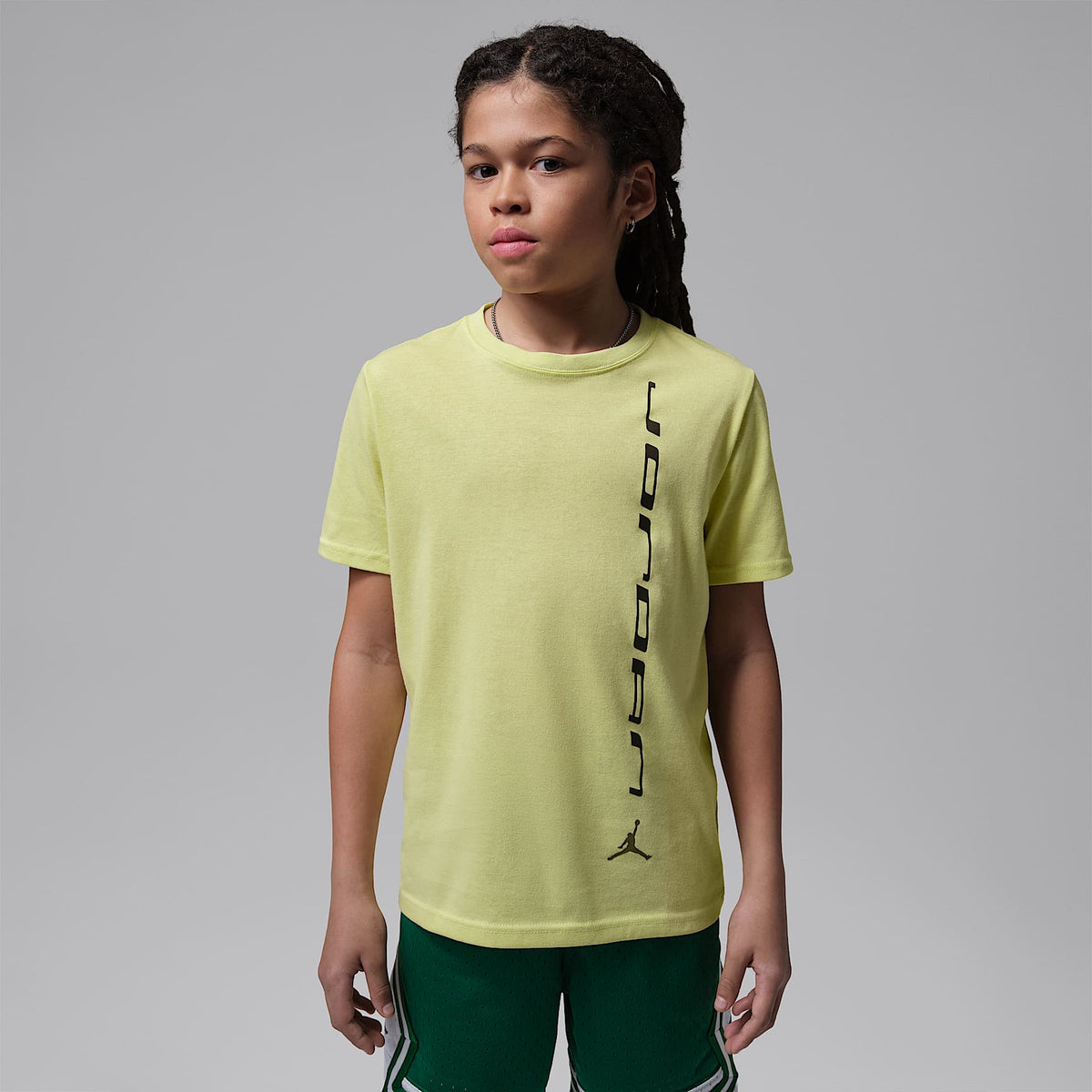Playera con gráfico para niños talla grande Jordan Sport – Verde – vista 1