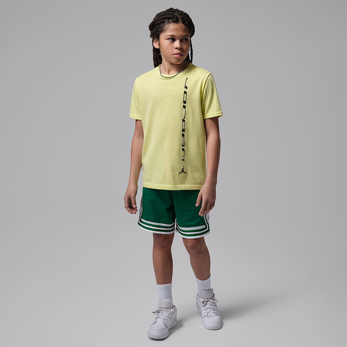 Playera con gráfico para niños talla grande Jordan Sport – Verde – vista 5