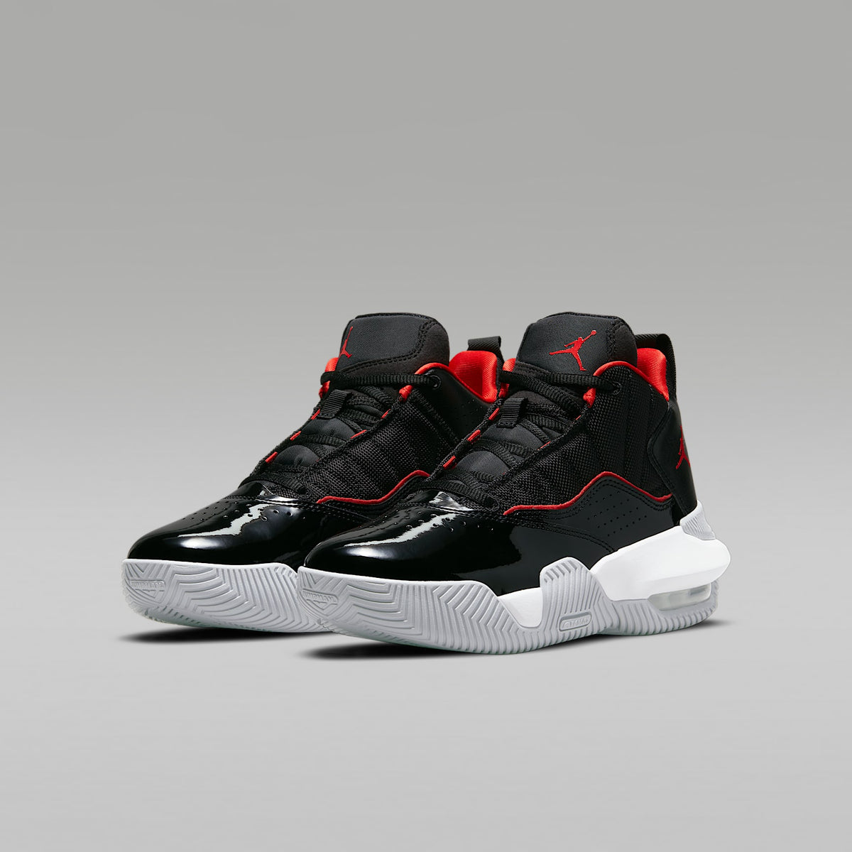 Jordan Stay Loyal – Negro/Blanco/Gris lobo/Rojo chile – vista 5