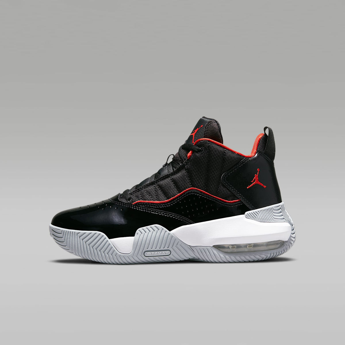 Jordan Stay Loyal – Negro/Blanco/Gris lobo/Rojo chile – vista 1