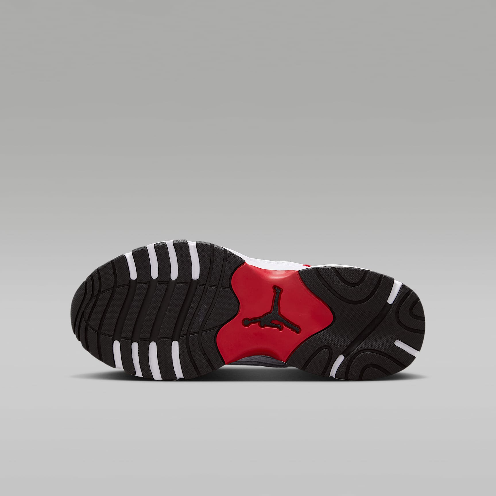 Jordan Trunner Flow – Blanco/Rojo gimnasio/Plata metalizado/Negro – vista 2