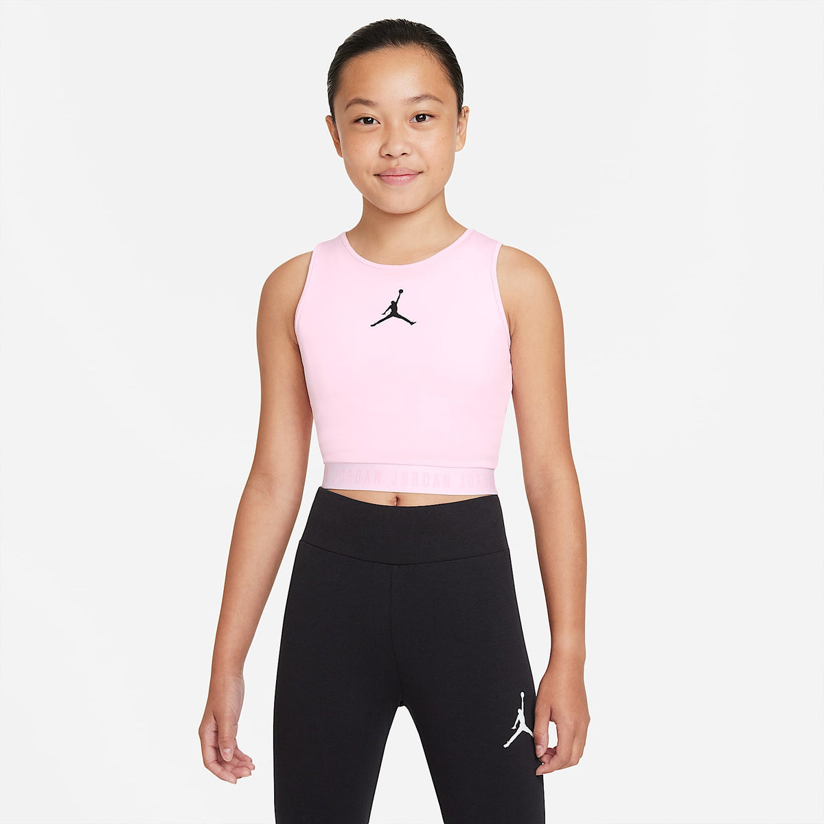 Camiseta de tirantes para niña talla grande Jordan – Espuma rosa – vista 1
