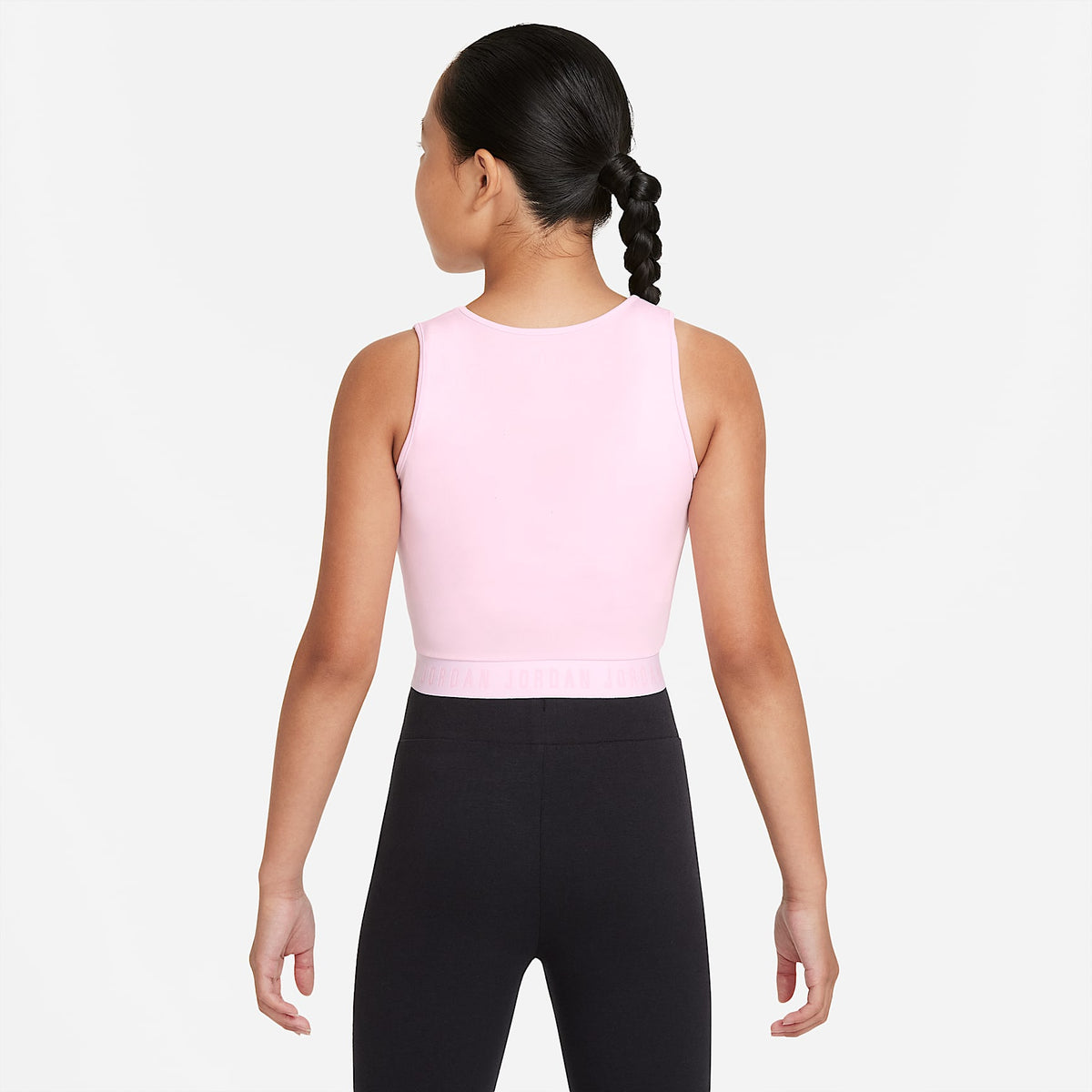 Camiseta de tirantes para niña talla grande Jordan – Espuma rosa – vista 2